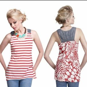 Anthropologie One September Undergrowth Tank Top